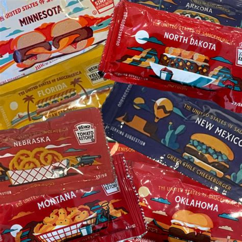 heinz 50 states sauces|Heinz United States of Saucemerica Packets